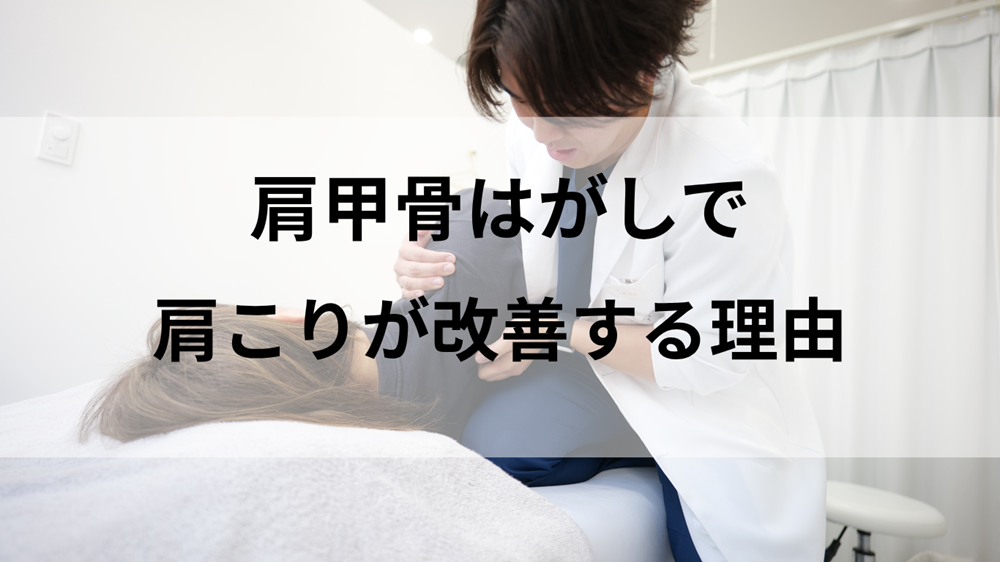 肩甲骨はがしの施術画像